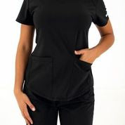 Life Thread Women’s Active V-Neck Top - Healed Hearts Scrub Apparel