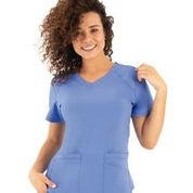 Life Thread Women’s Active V-Neck Top - Healed Hearts Scrub Apparel
