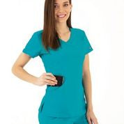 Life Thread Women’s Active V-Neck Top - Healed Hearts Scrub Apparel