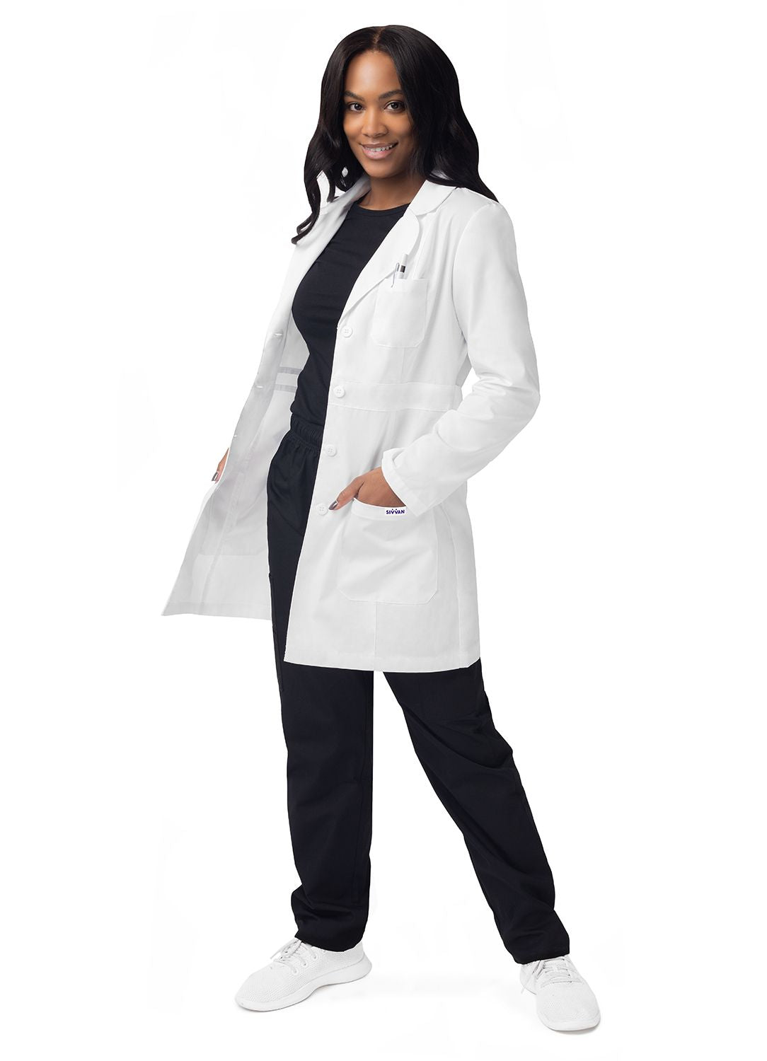Adar 33" Women's Modern Slim Lab Coat