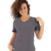 Life Thread Women’s Active V-Neck Top - Healed Hearts Scrub Apparel