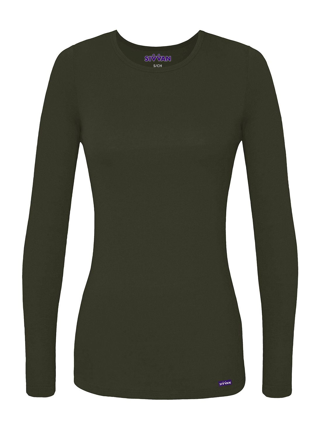 Adar’s Women Long Sleeve Comfort Underscrub Tee