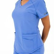 Life Thread Women’s Active V-Neck Top - Healed Hearts Scrub Apparel