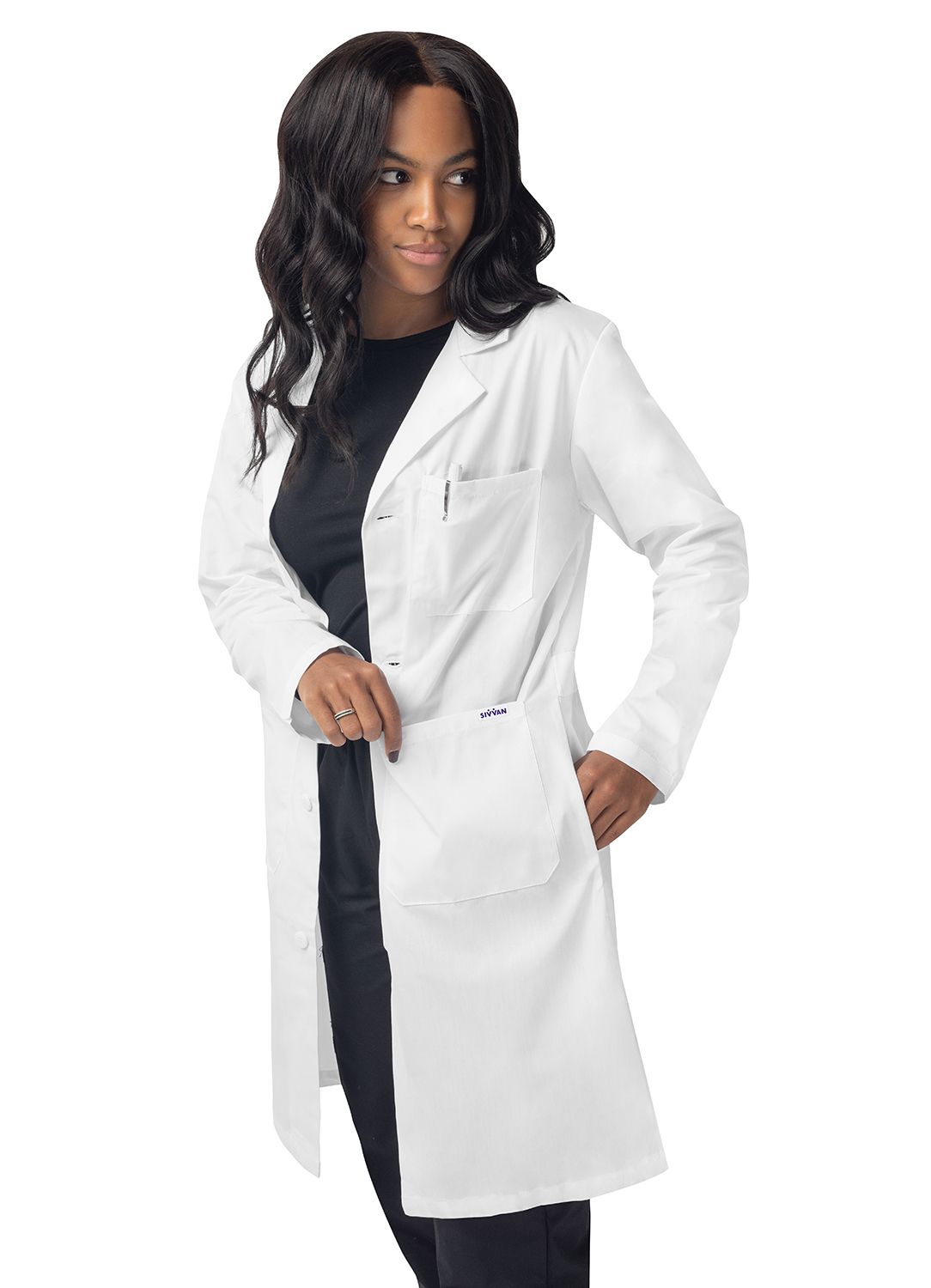Adar 33" Women's Modern Slim Lab Coat