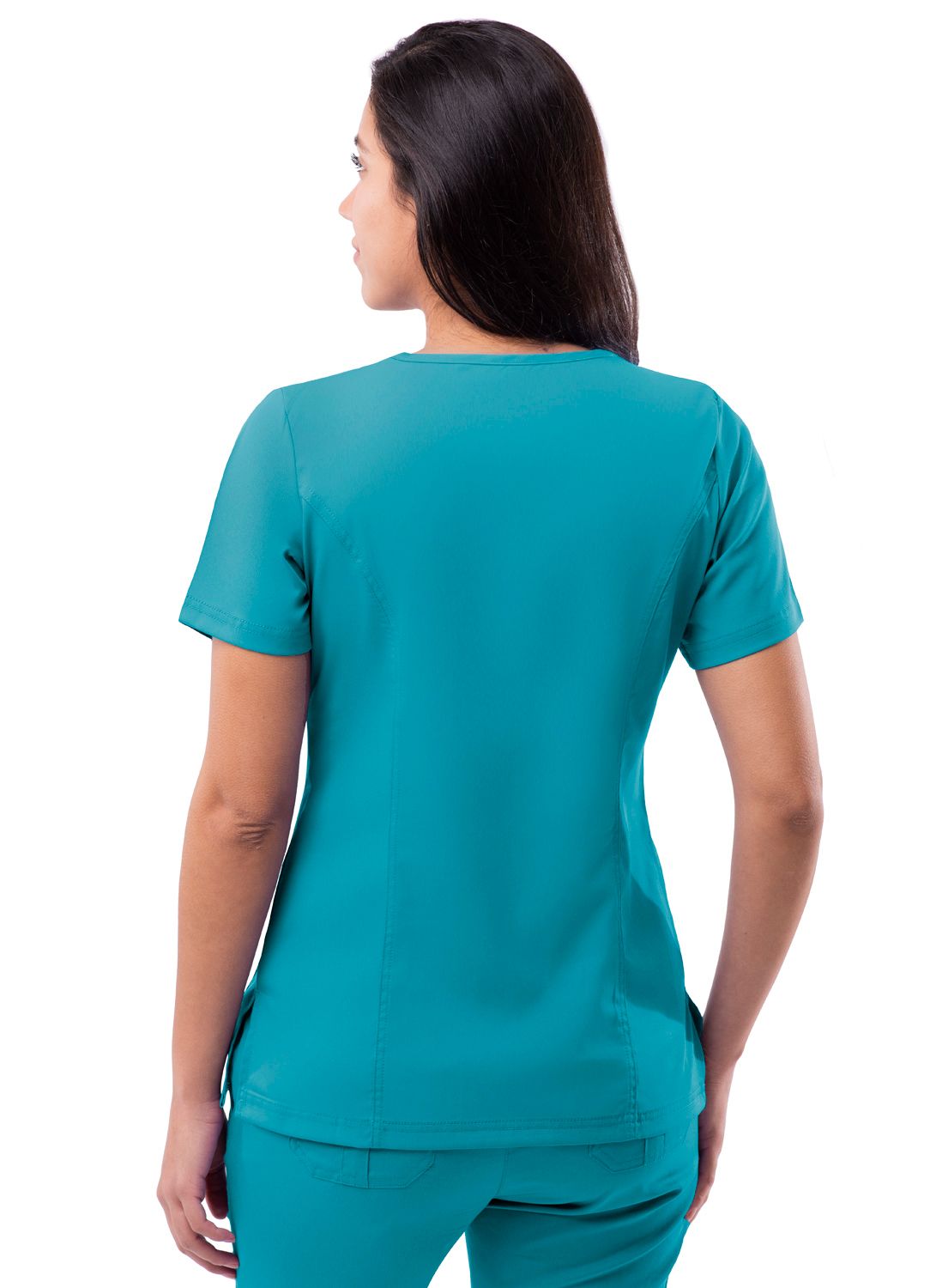 Adar Women’s Elevated V-neck Scrub Top - Healed Hearts Scrub Apparel