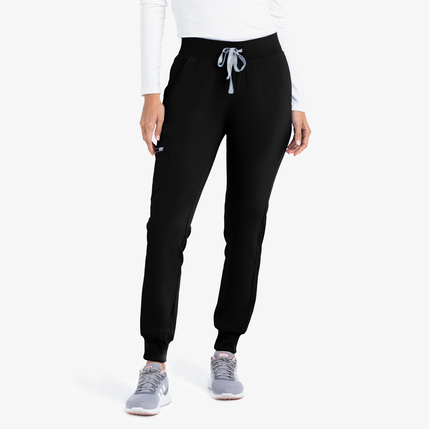 Life Thread Energy Smocked Waist Jogger - Healed Hearts Scrub Apparel