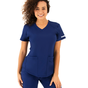 Life Thread Women’s Active V-Neck Top - Healed Hearts Scrub Apparel