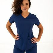 Life Thread Women’s Active V-Neck Top - Healed Hearts Scrub Apparel