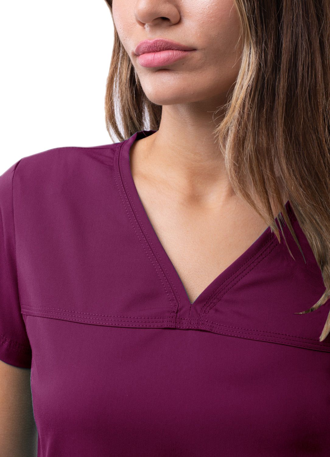 Adar Women’s Sweetheart V-neck Scrub Top - Healed Hearts Scrub Apparel