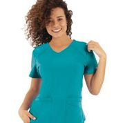 Life Thread Women’s Active V-Neck Top - Healed Hearts Scrub Apparel