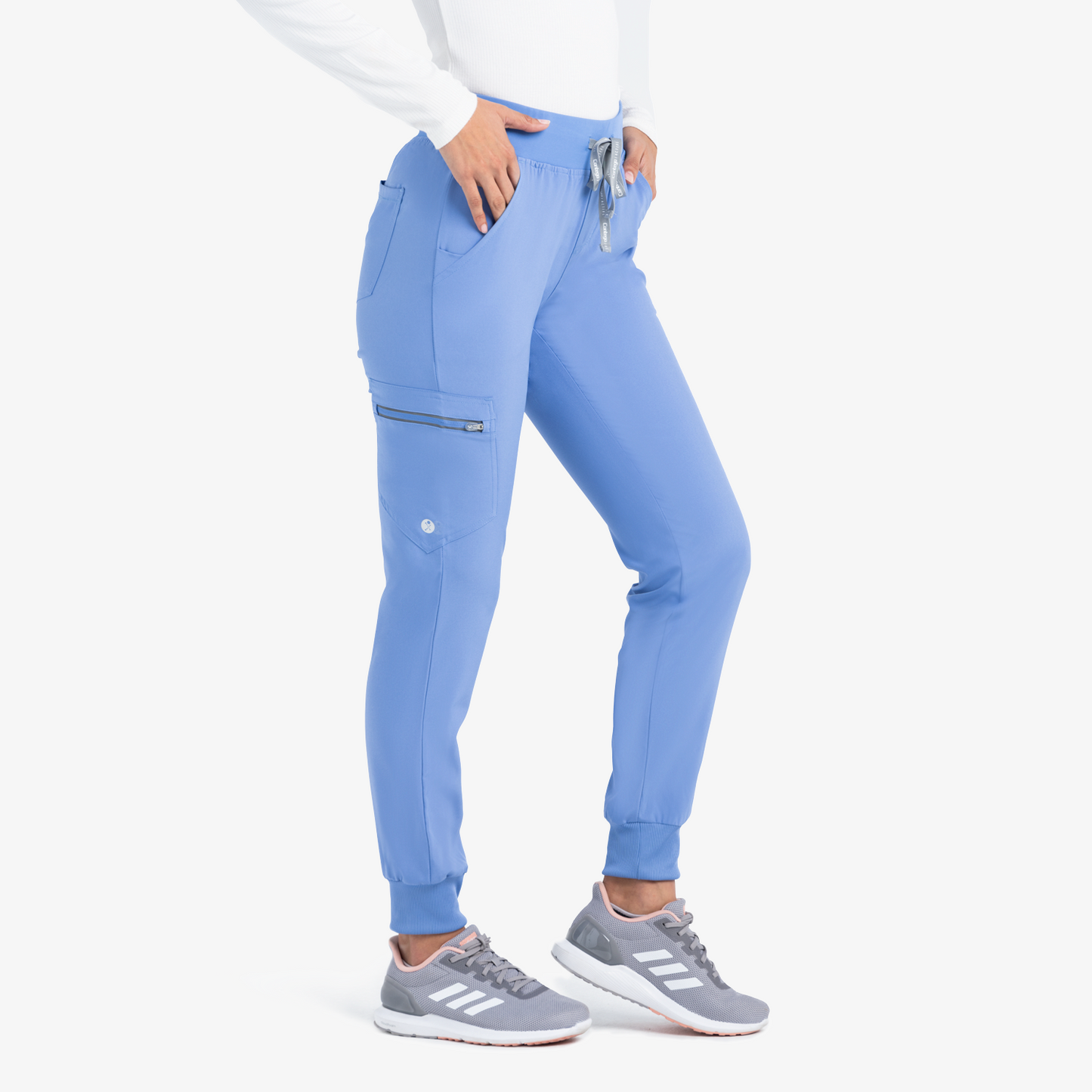 Life Thread Energy Smocked Waist Jogger - Healed Hearts Scrub Apparel
