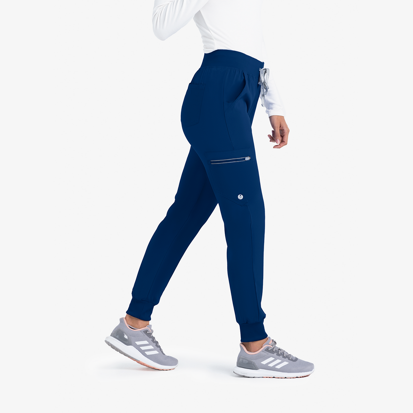 Life Thread Energy Smocked Waist Jogger - Healed Hearts Scrub Apparel