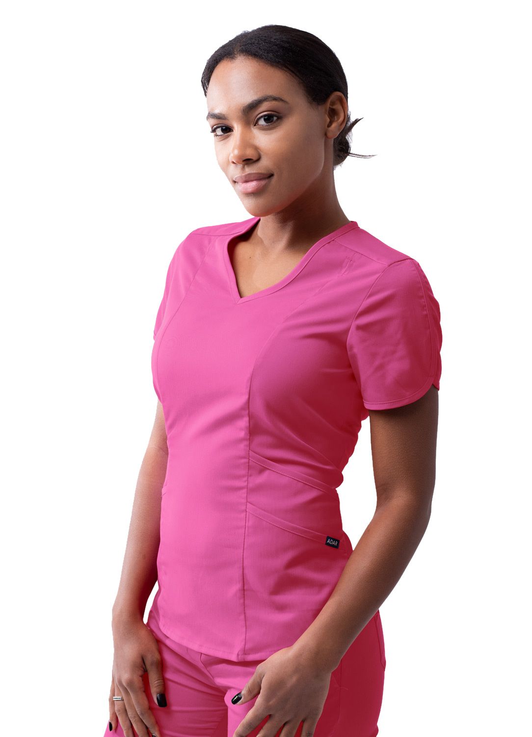 Adar Women’s Modern V-neck Scrub Top