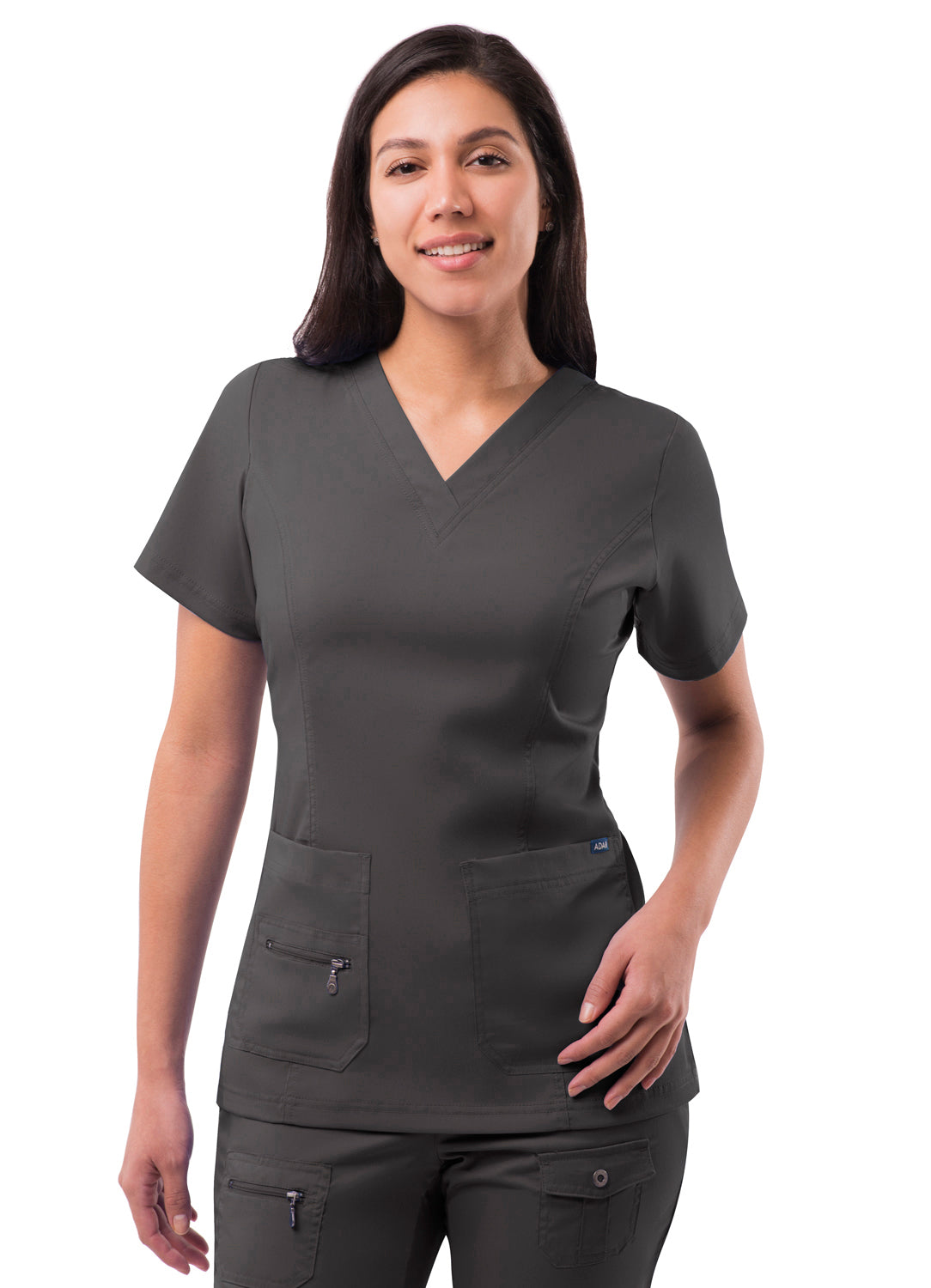 Adar Women’s Elevated V-neck Scrub Top - Healed Hearts Scrub Apparel