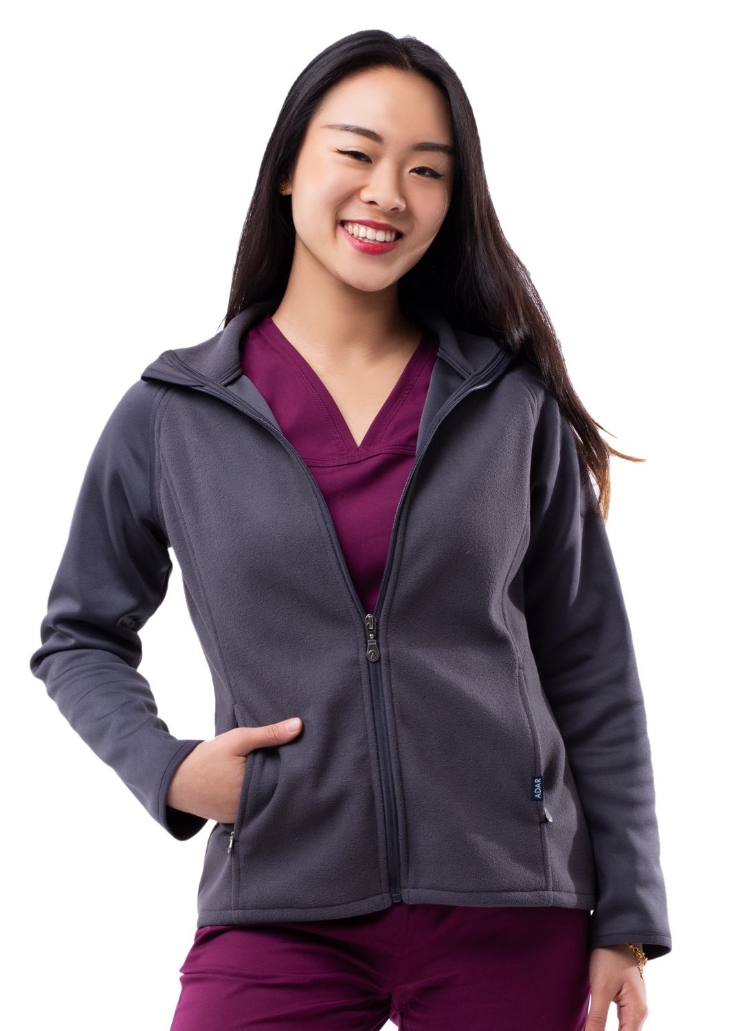 Adar Performance Full Zip Bonded Fleece Jacket