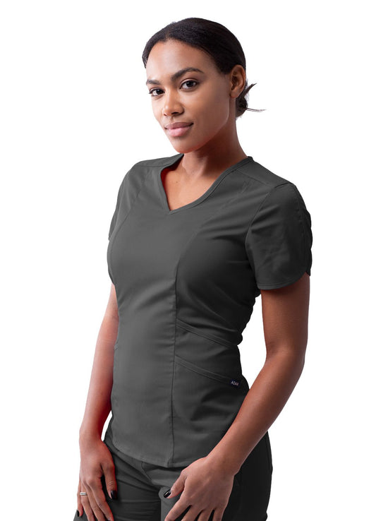 Adar Women’s Modern V-neck Scrub Top