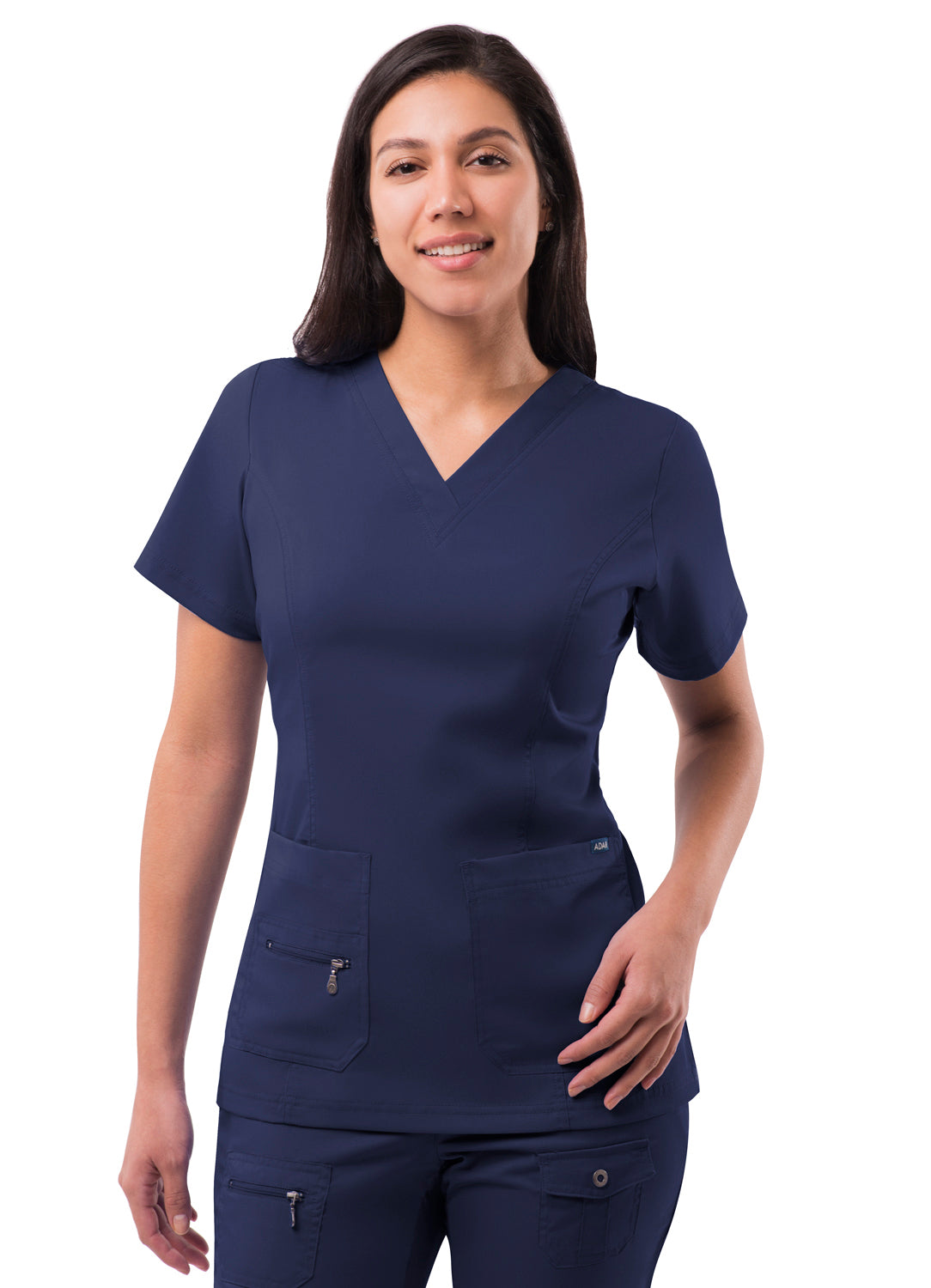 Adar Women’s Elevated V-neck Scrub Top - Healed Hearts Scrub Apparel