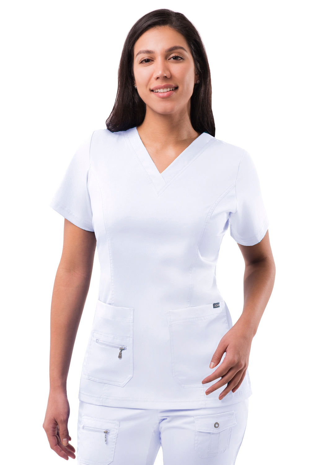Adar Women’s Elevated V-neck Scrub Top - Healed Hearts Scrub Apparel