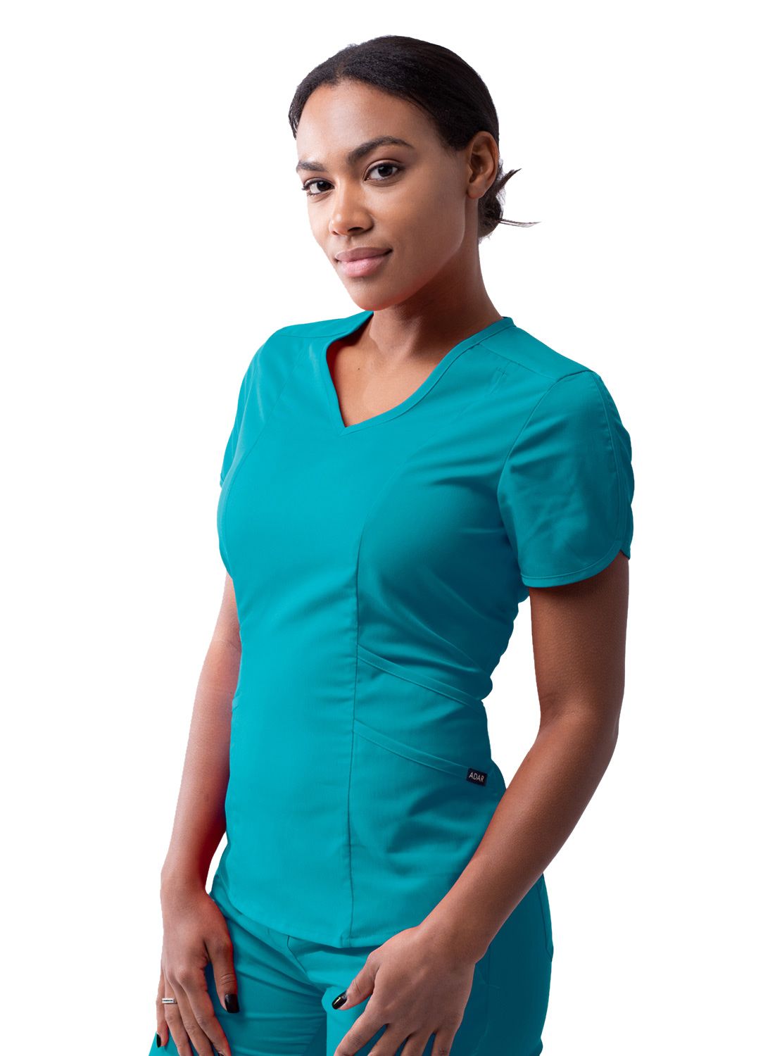 Adar Women’s Modern V-neck Scrub Top