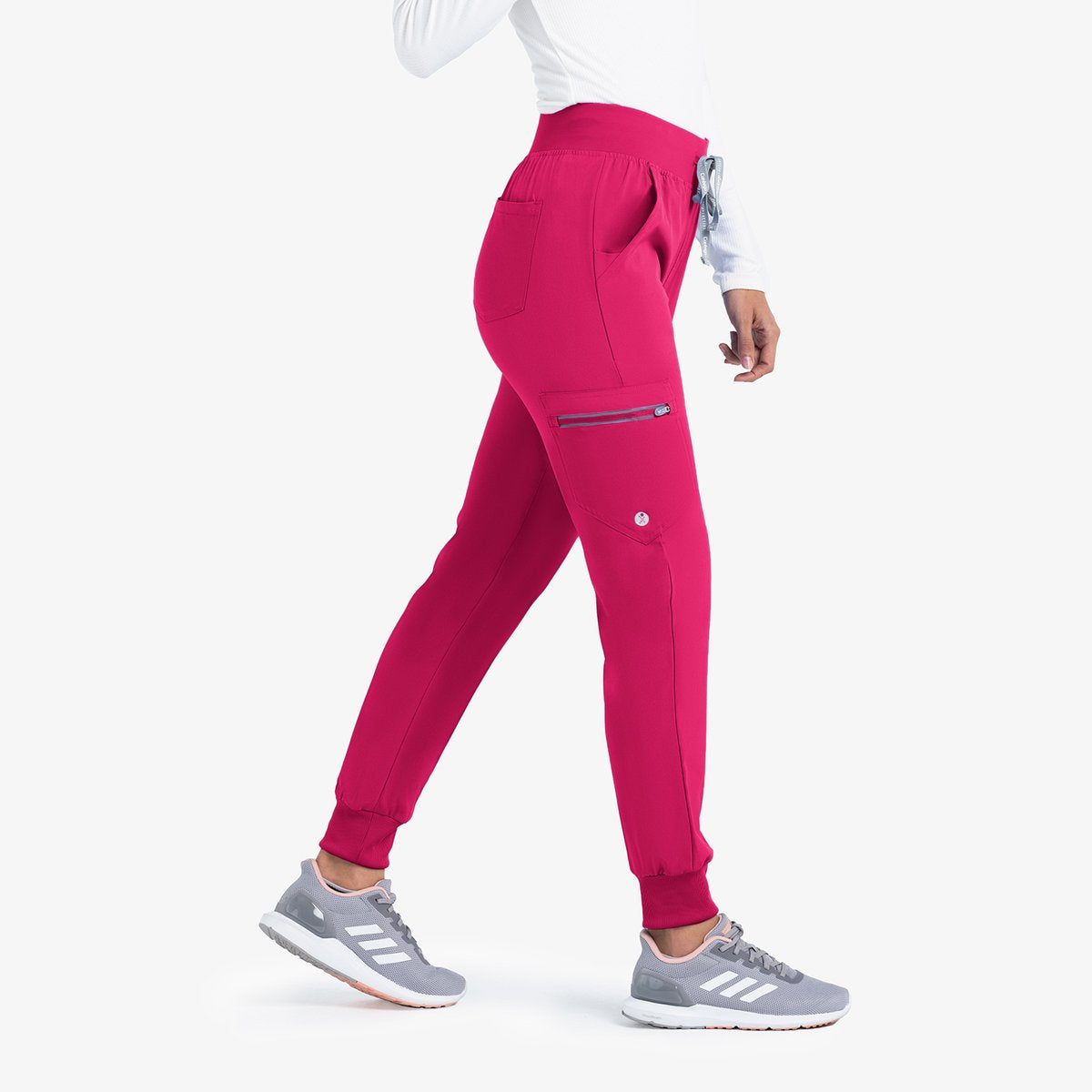 Life Thread Energy Smocked Waist Jogger - Healed Hearts Scrub Apparel