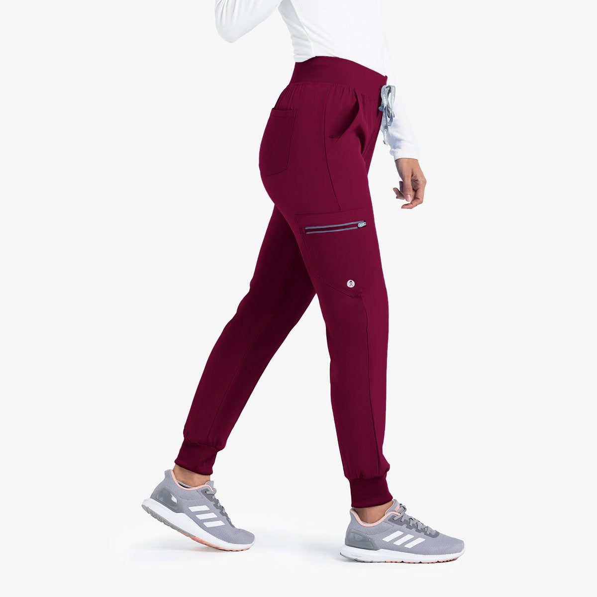 Life Thread Energy Smocked Waist Jogger - Healed Hearts Scrub Apparel