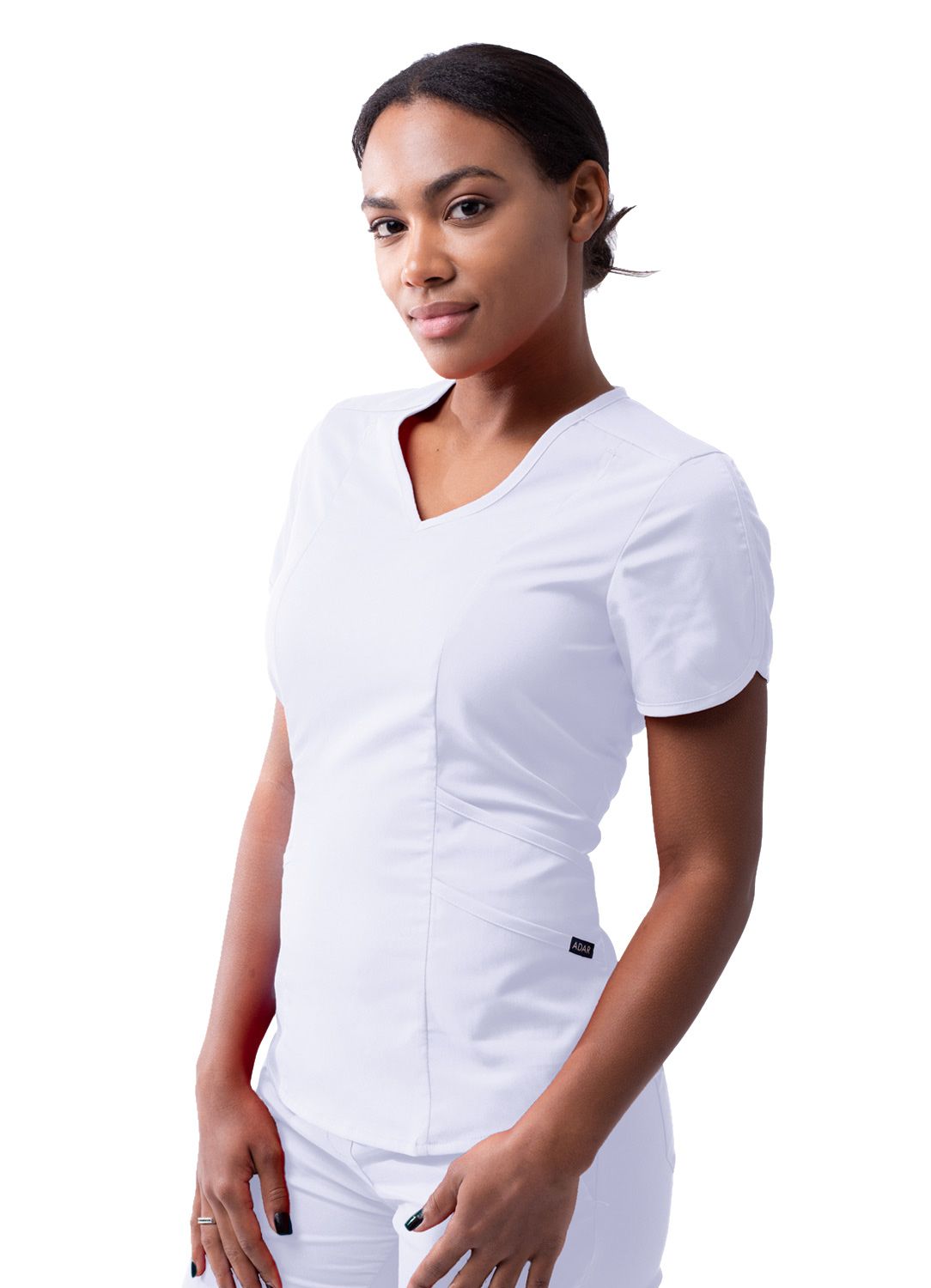 Adar Women’s Modern V-neck Scrub Top