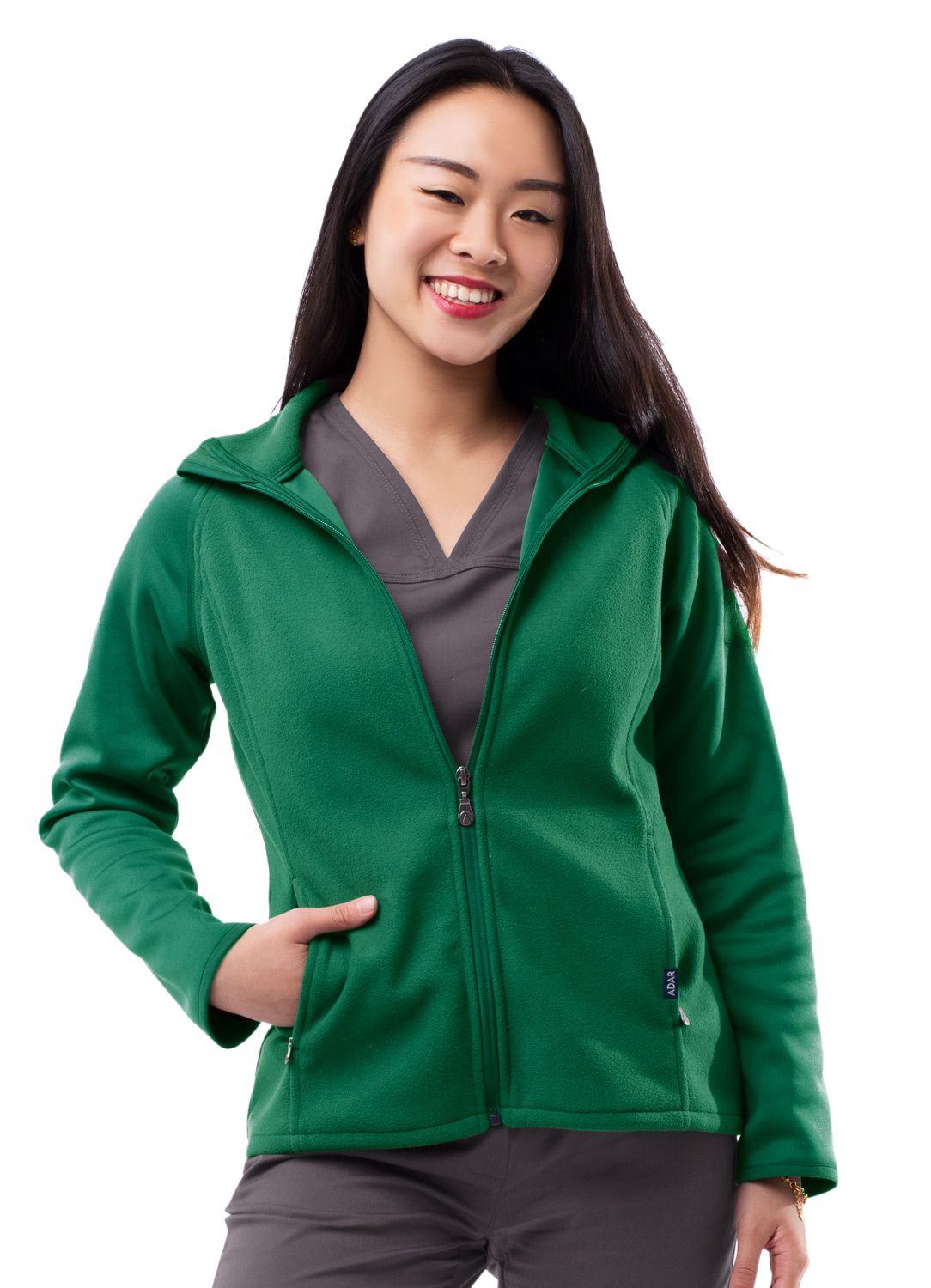 Adar Performance Full Zip Bonded Fleece Jacket