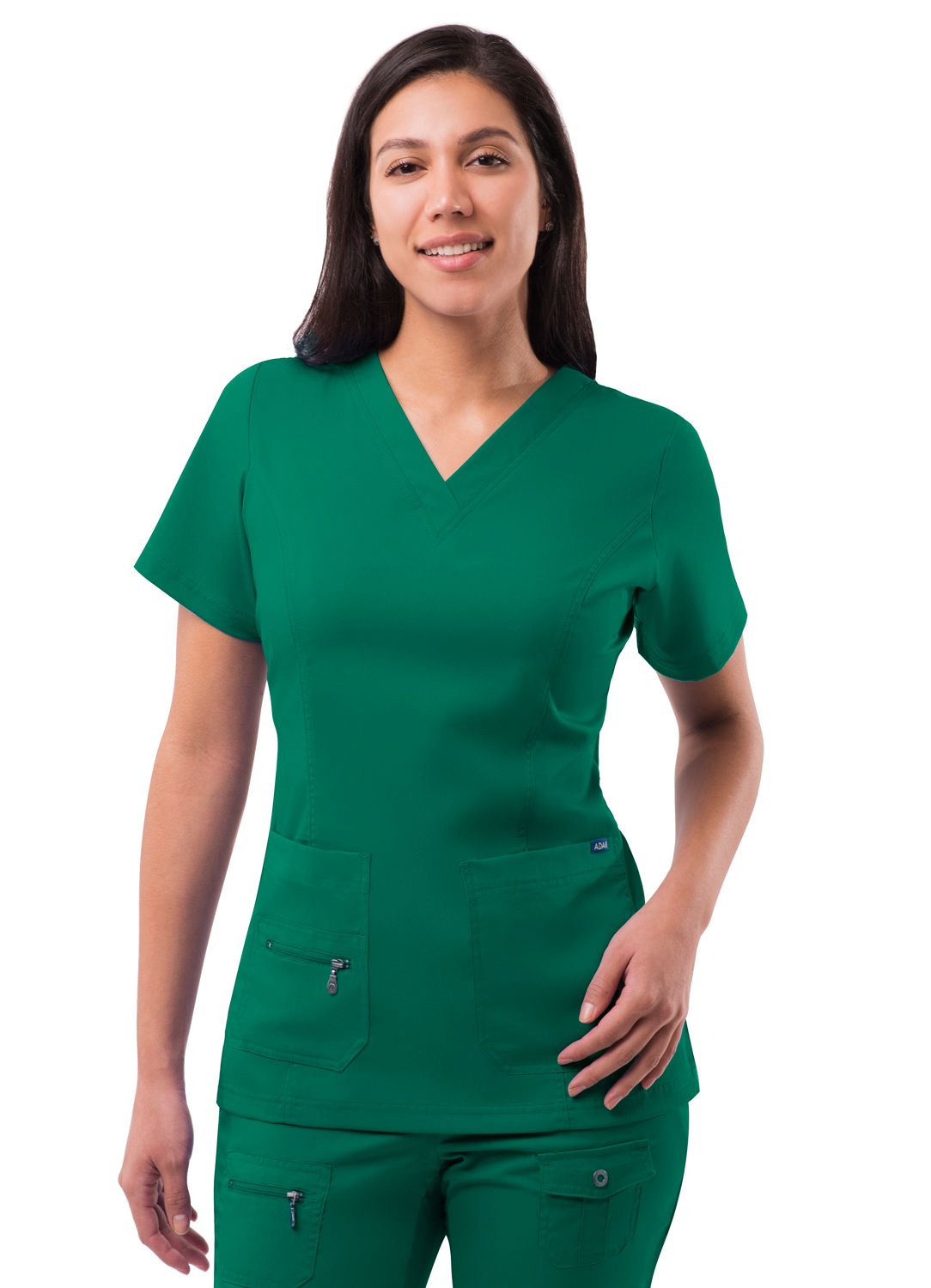 Adar Women’s Elevated V-neck Scrub Top - Healed Hearts Scrub Apparel