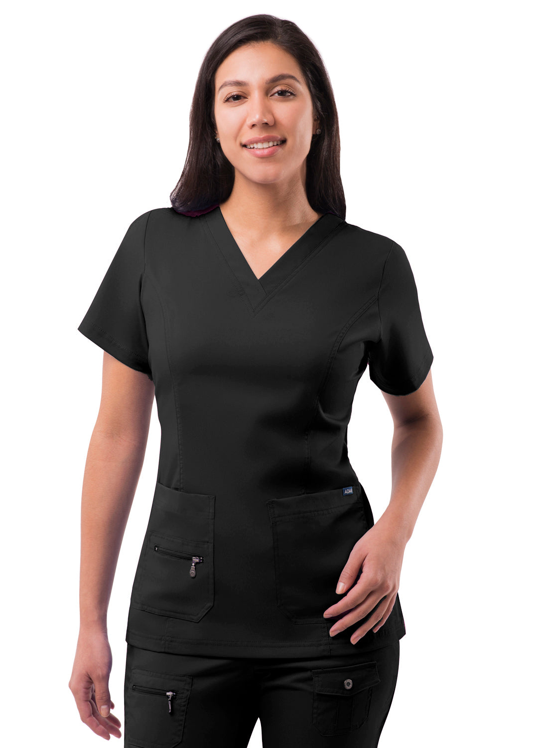 Adar Women’s Elevated V-neck Scrub Top - Healed Hearts Scrub Apparel