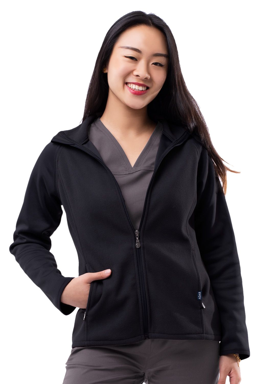 Adar Performance Full Zip Bonded Fleece Jacket