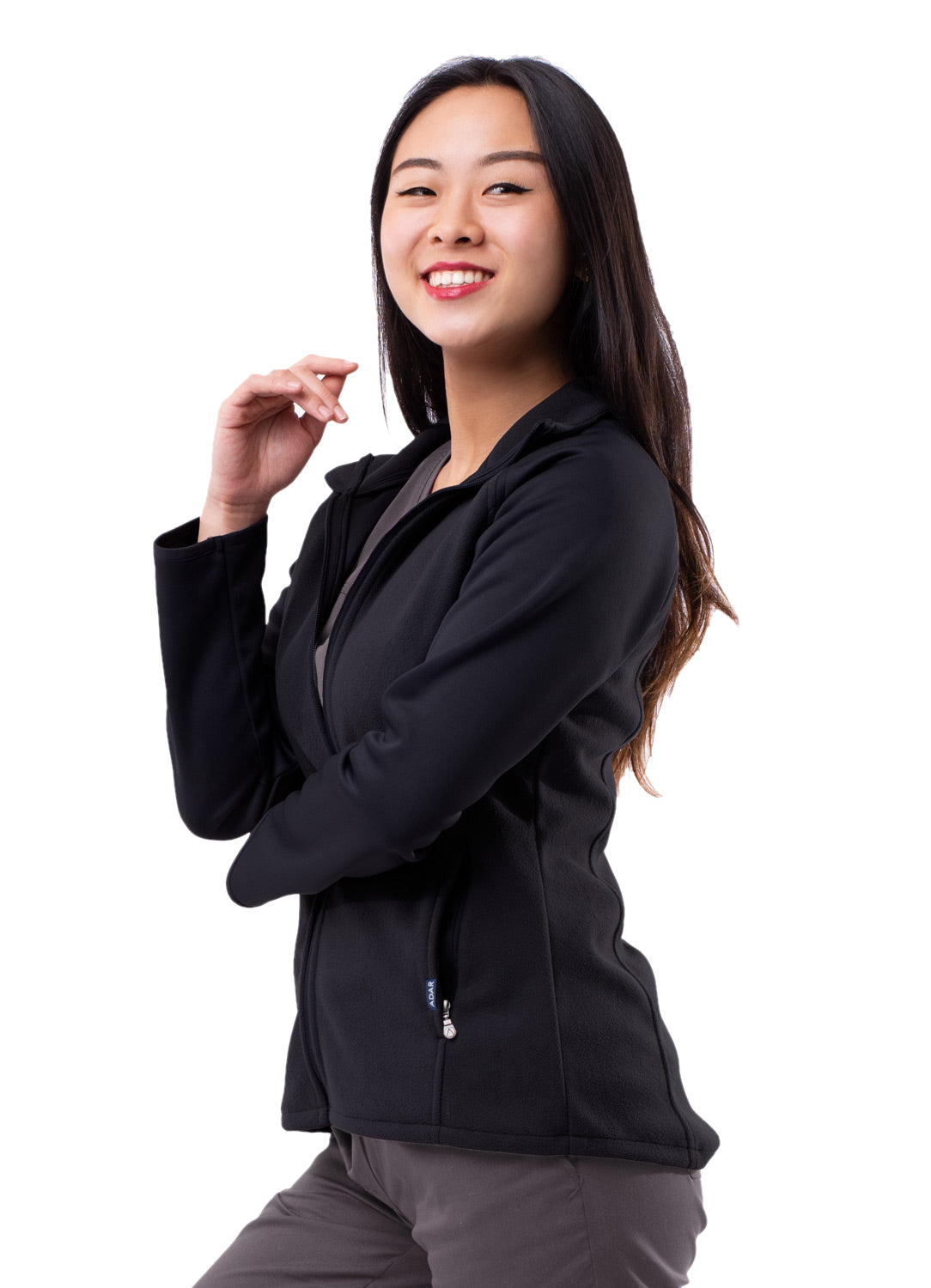 Adar Performance Full Zip Bonded Fleece Jacket