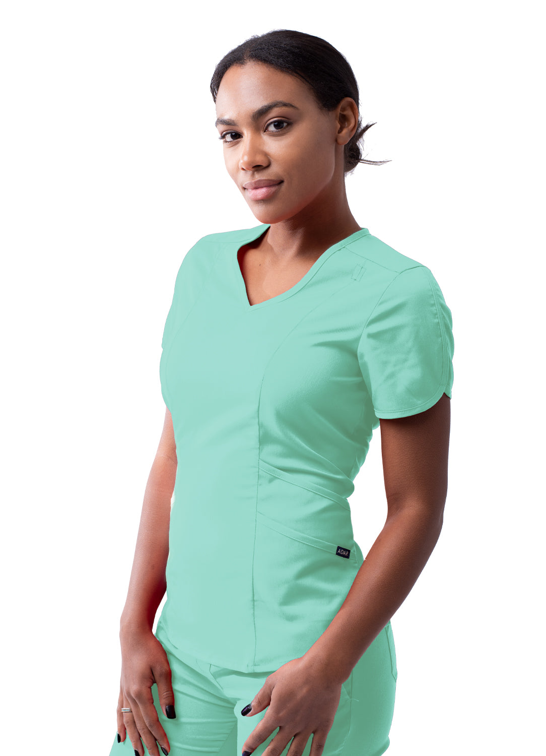 Adar Women’s Modern V-neck Scrub Top