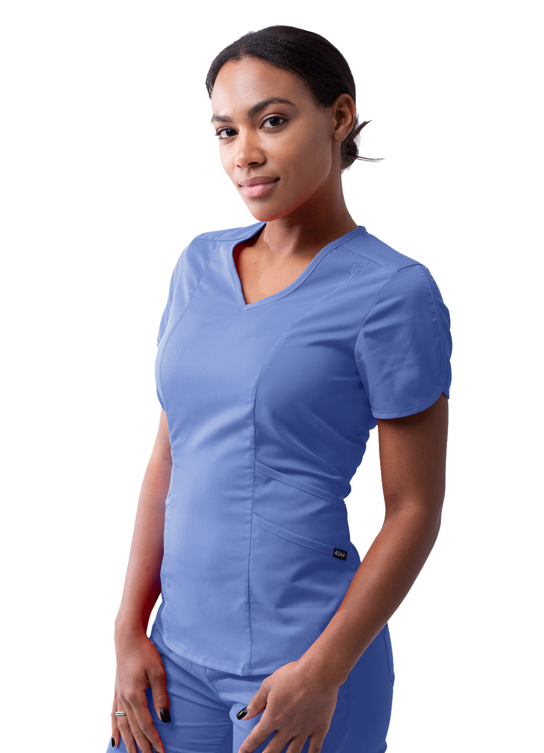 Adar Women’s Modern V-neck Scrub Top