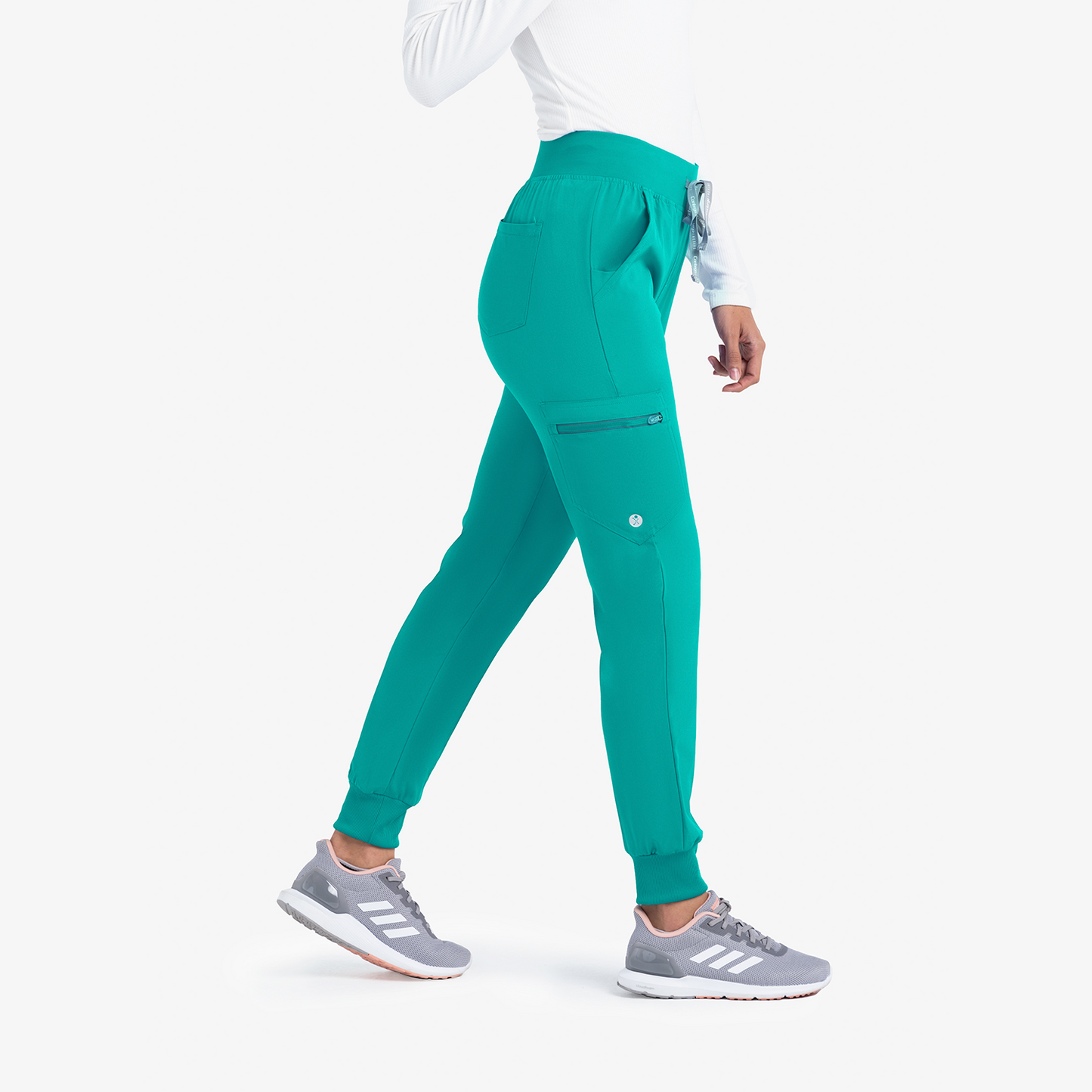 Life Thread Energy Smocked Waist Jogger - Healed Hearts Scrub Apparel